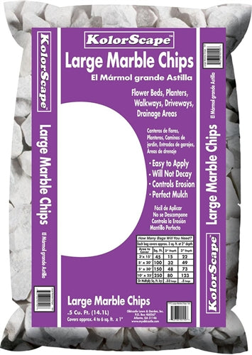 WHITE LARGE MARBLE CHIPS